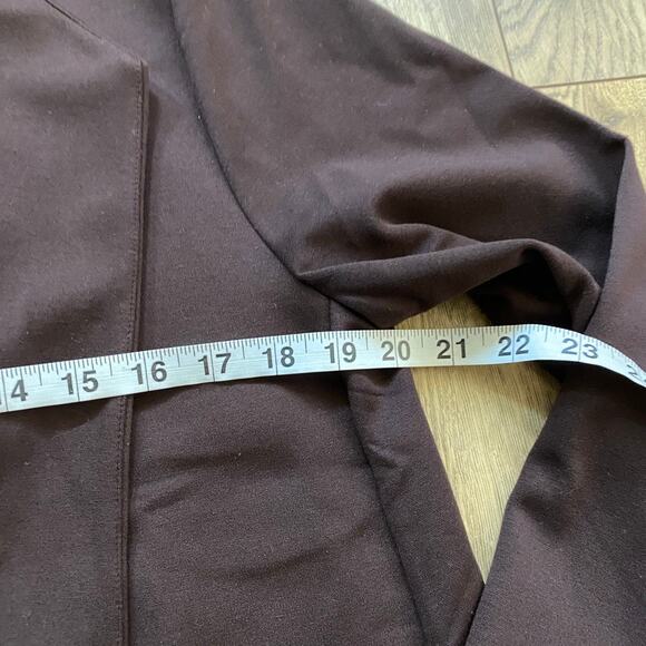 NWT Eileen Fisher Tencel Lyocell Knit Cardigan Brown S — Minimalist - Picture 7 of 9